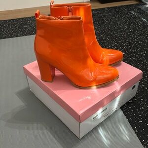 Orange boots